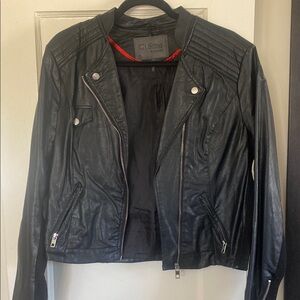 Ci Sono Women's Black Leather Jacket